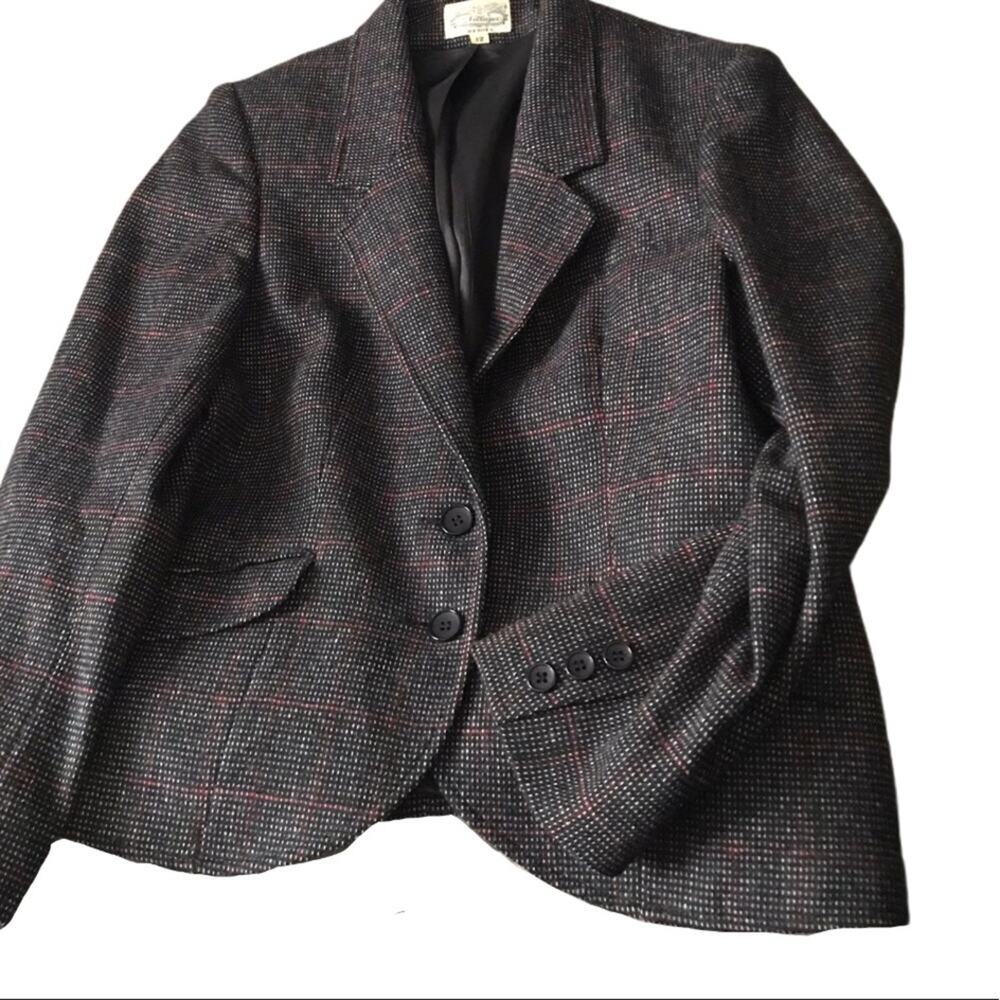 The Villager Wool Blend Window Pane Tweed